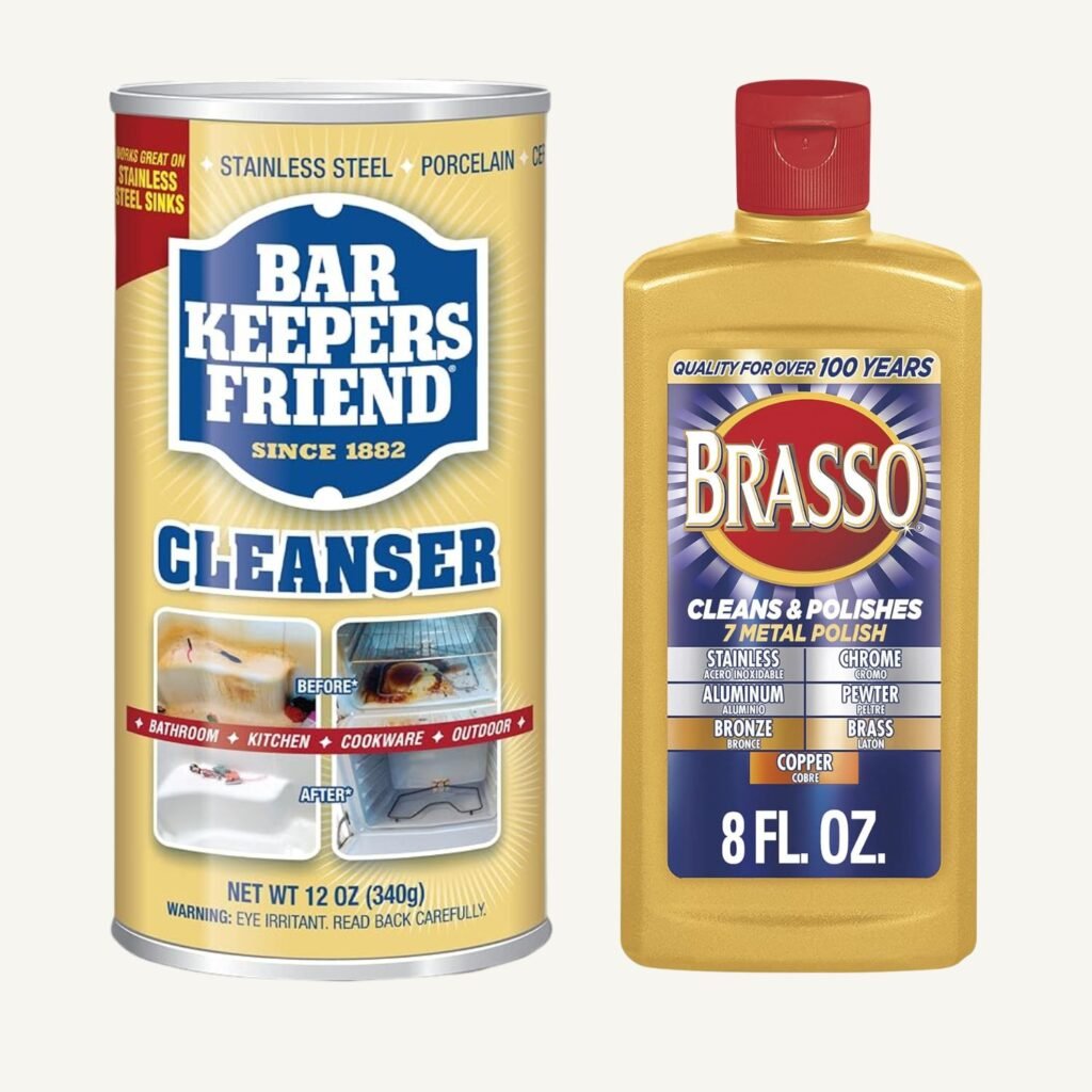 Barkeepers Friend and Brasso