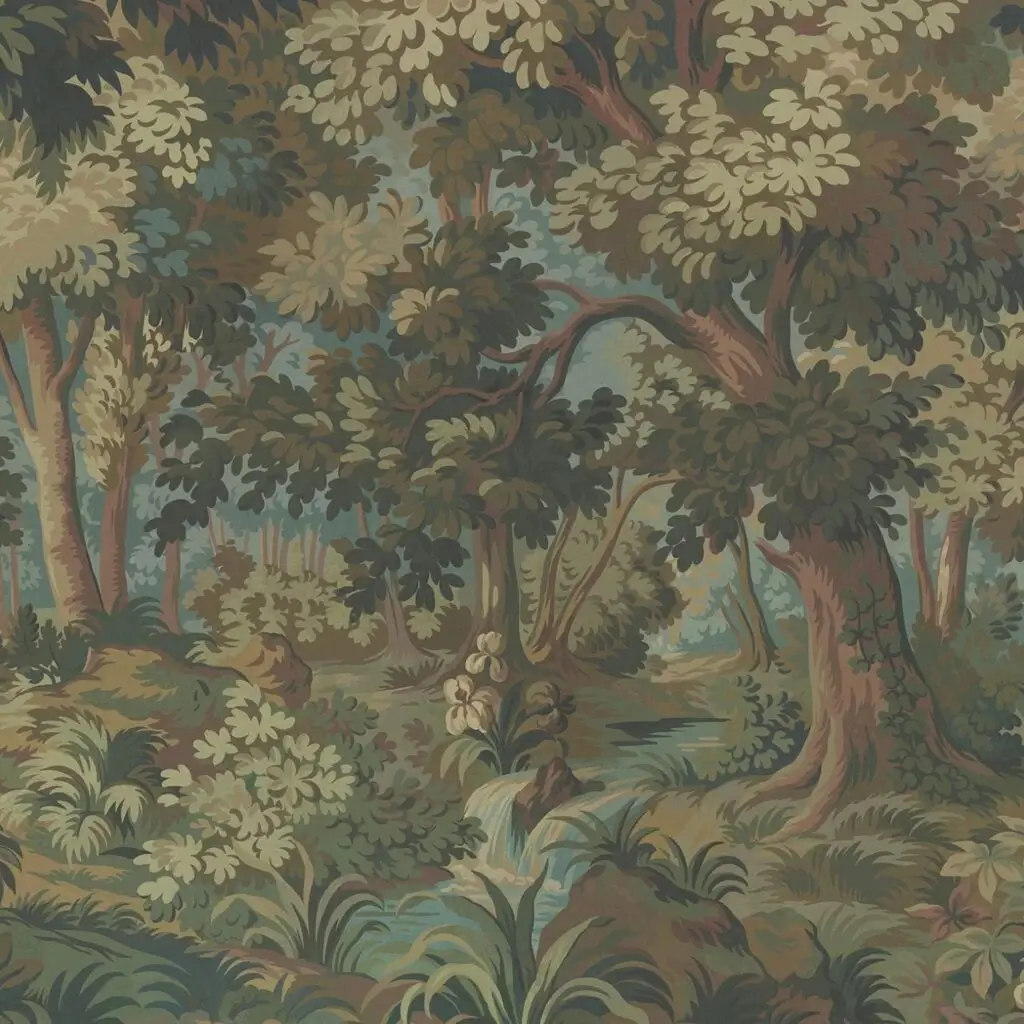 House of Hackney Arborea tree mural wallpaper in Autumn