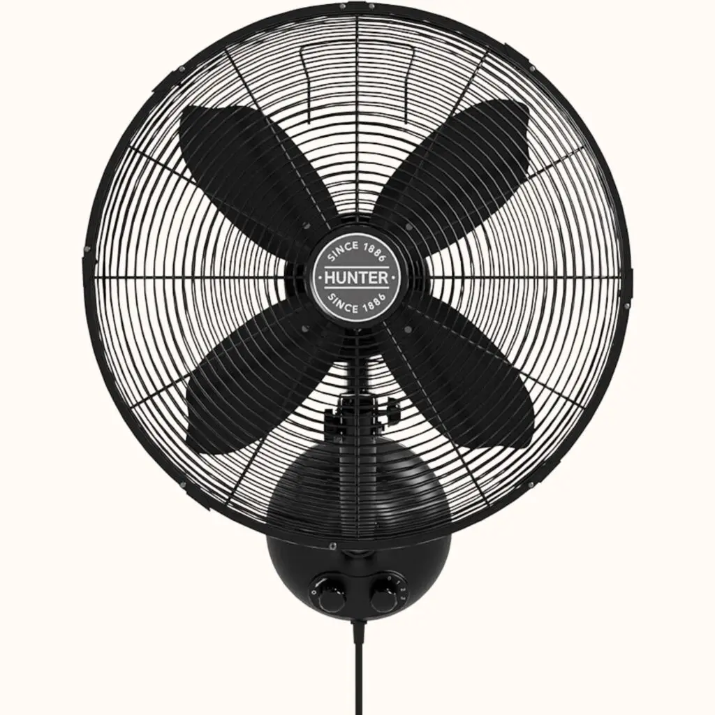 Hunter Fan Company Classic 16 inch Oscillating Plug In Wall Fan 
