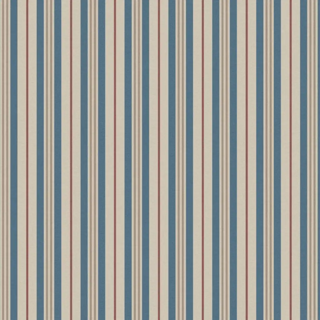 Joules Grove Stripe wallpaper in pink and blue