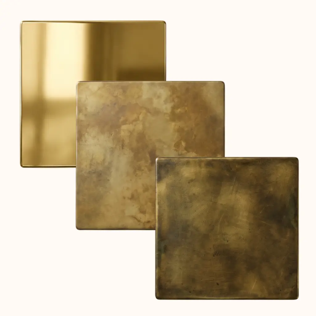 Metal care for brass depends on finish from lacquered to patinated