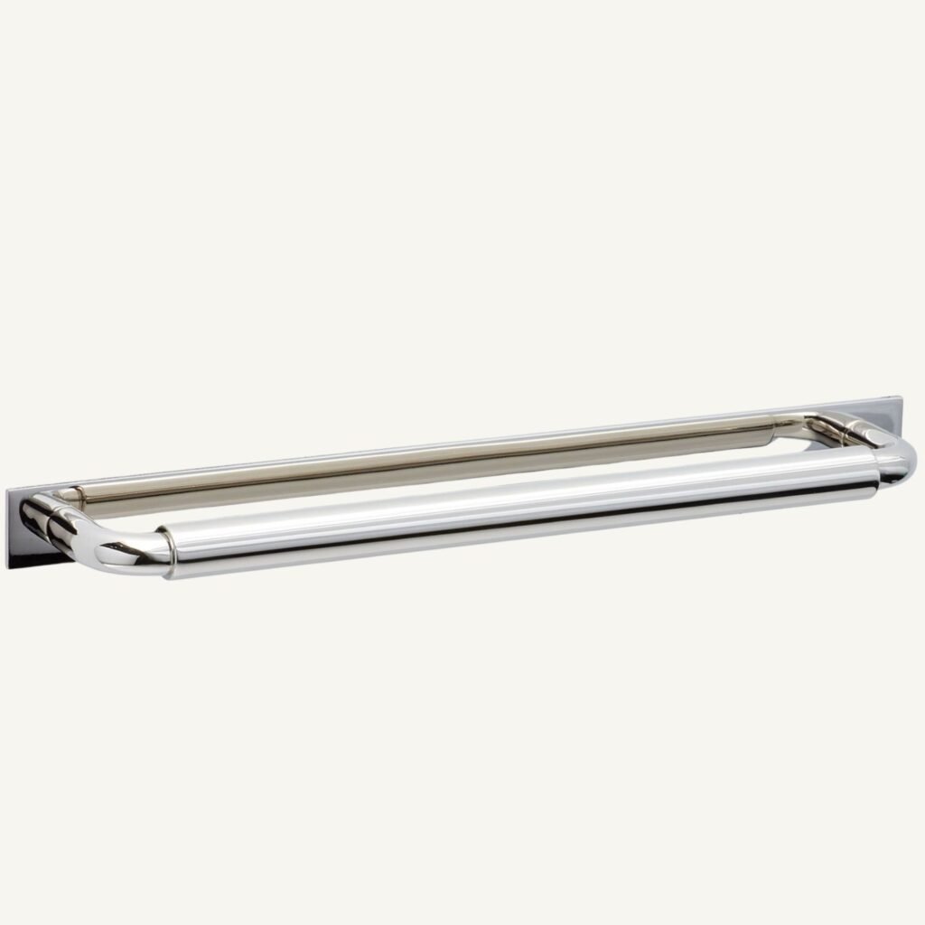 Patton 8" drawer pull in polished nickel from Rejuvenation