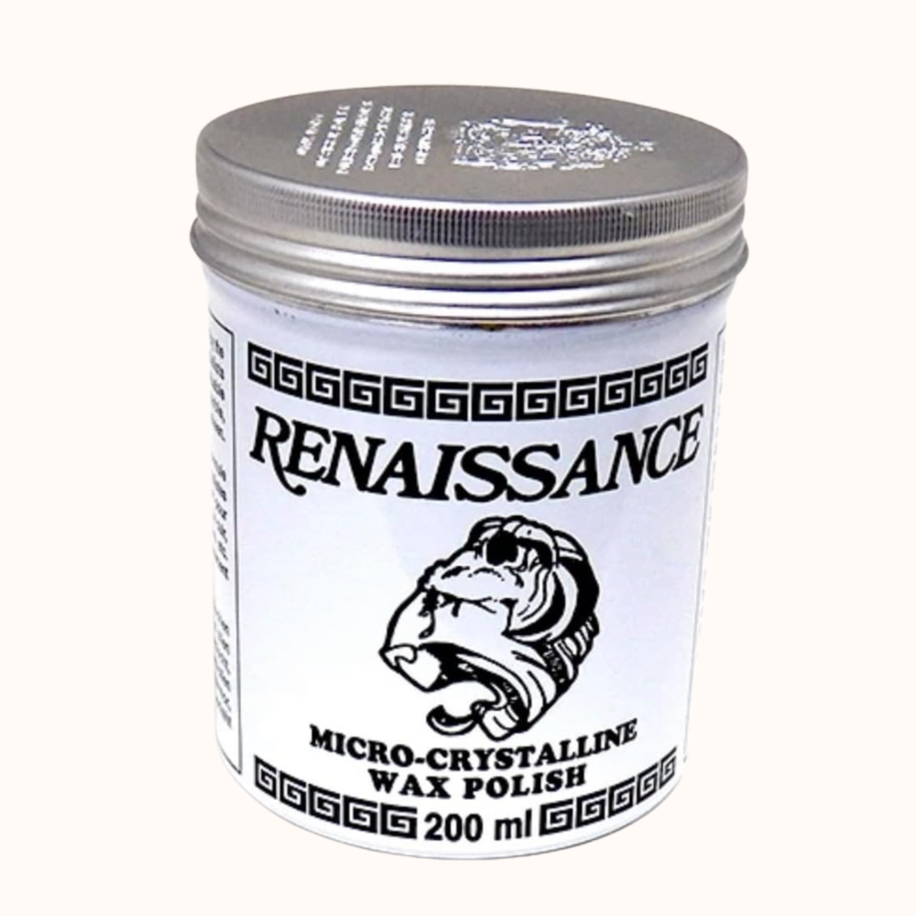 Renaissance Micro-crystalline Wax Polish tin for metal care 
