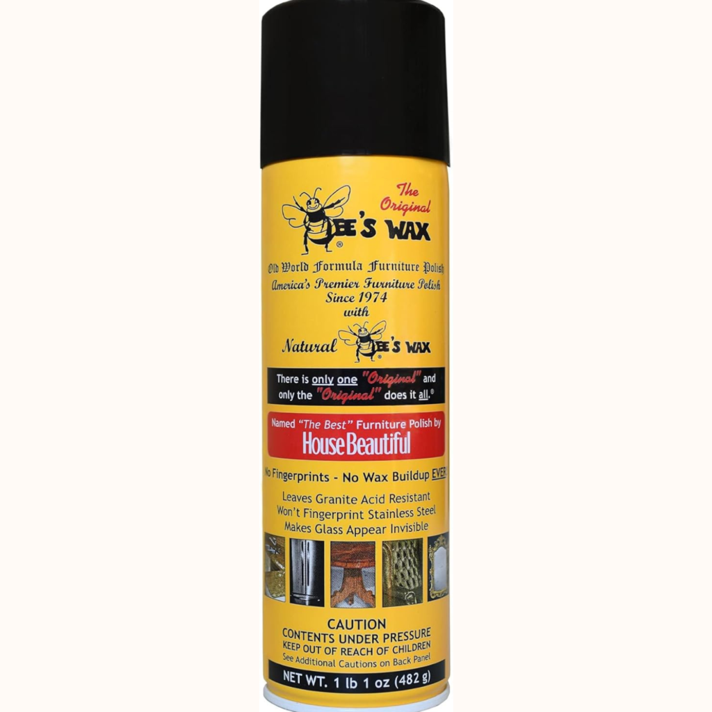 The Original Bee's Wax can for metal care and furniture polish