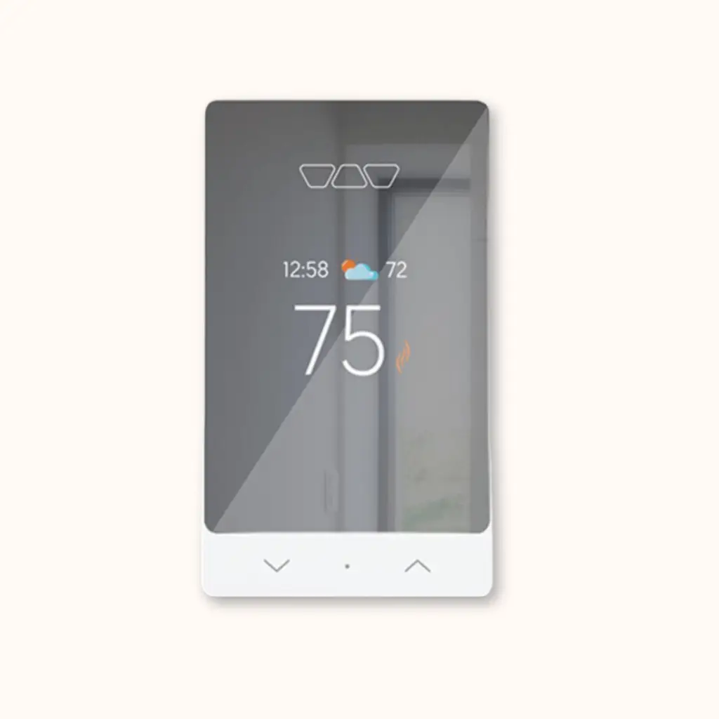 Schluter Ditra-Heat smart thermostat for radiant floor heating under bathroom tile