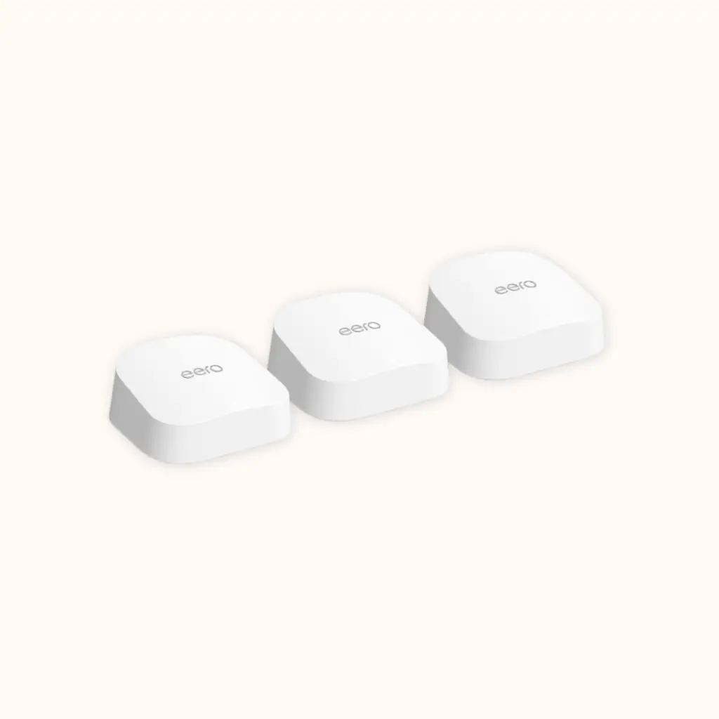 Amazon eero 7 Wi-Fi 7 mesh router, a small node that hides easily in an old house